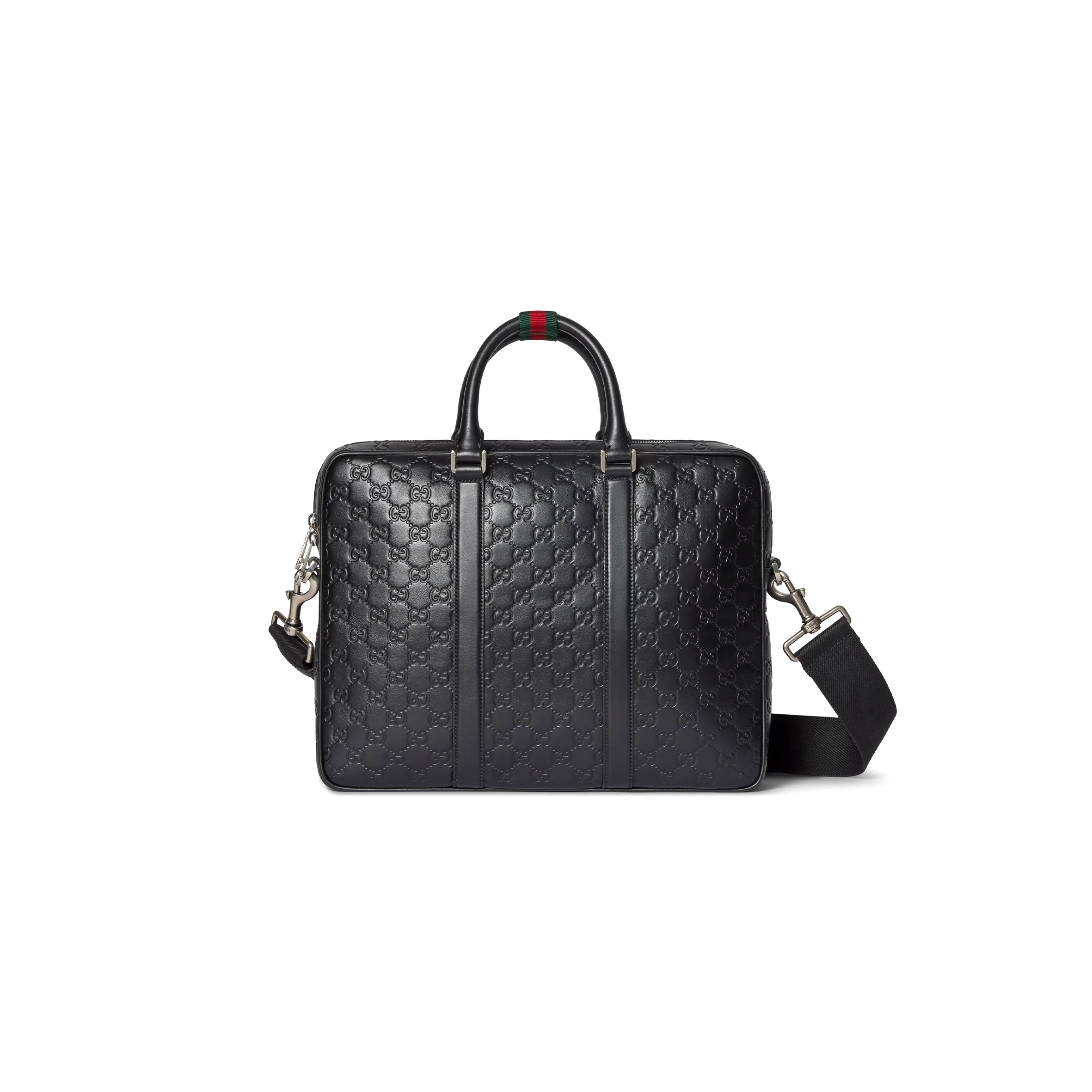 GUCCI GG EMBLEM LARGE BRIEFCASE 850222 (37*28.5*7cm) GUCCI GG EMBLEM LARGE BRIEFCASE 850222 (37*28.5*7cm)